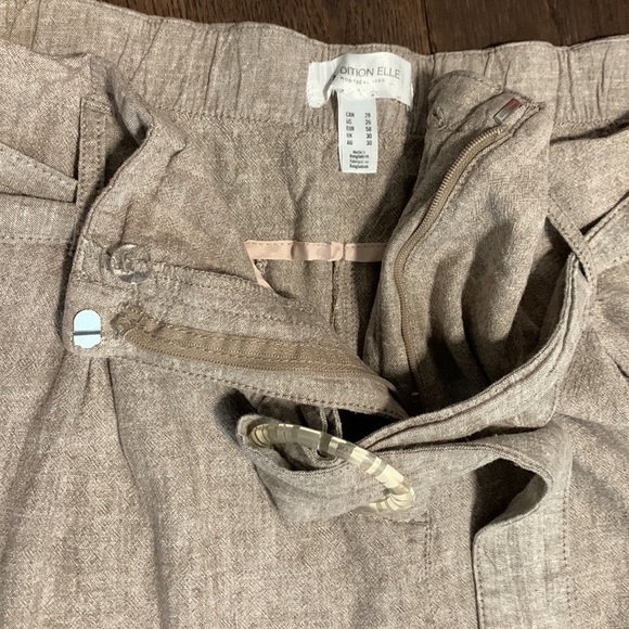 Addition Elle Belted Linen Shorts - Picture 8 of 15